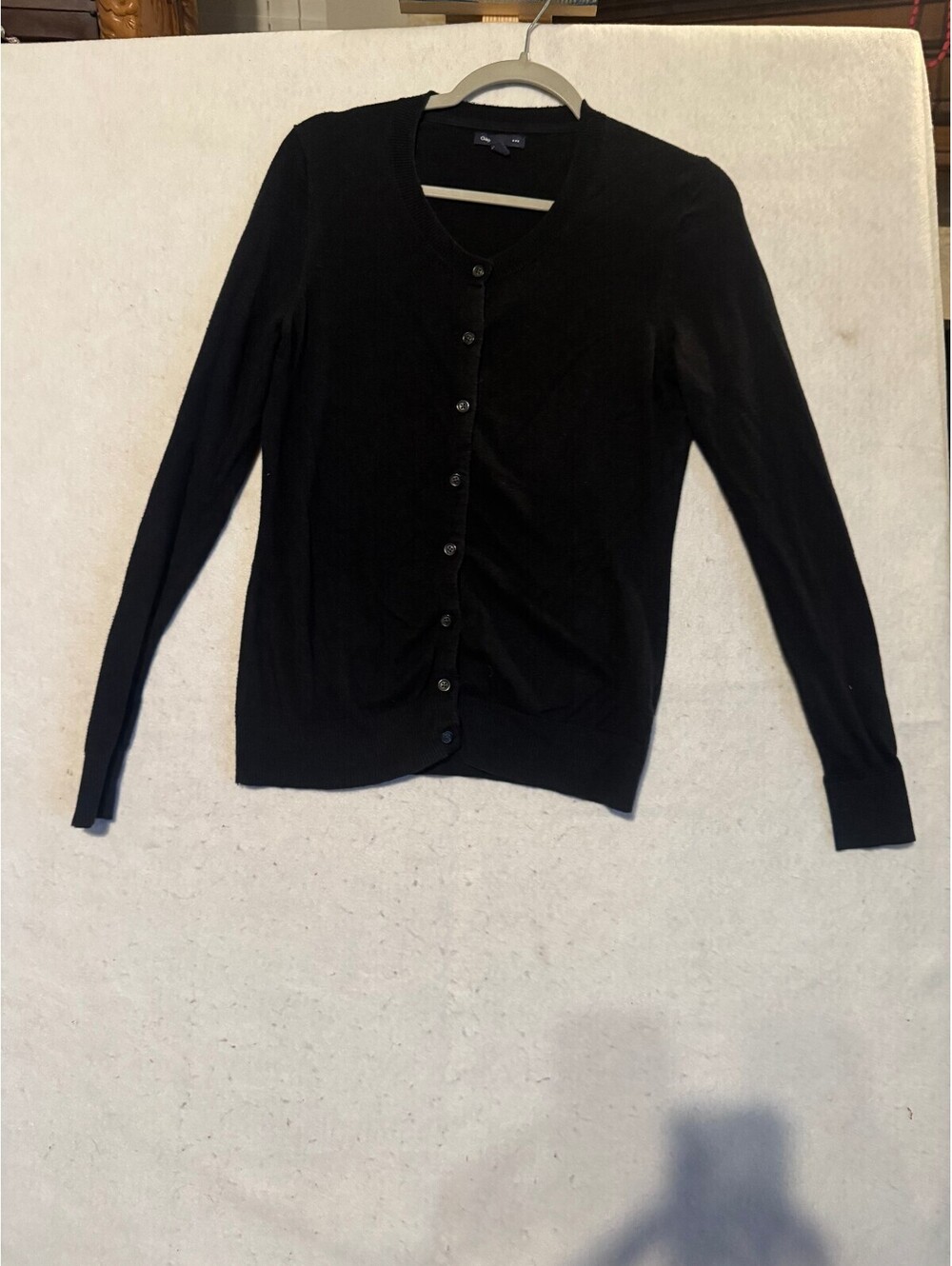 GAP Medium Black Button-Up Cardigan Sweater